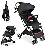 COSTWAY Kinderwagen klappbar, Reisebuggy mit Liegefunktion, Kinderbuggy mit...
