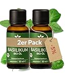 Heldengrün® BIO Basilikumöl [100% NATURREIN] Zertifiziertes Lebensmittel...