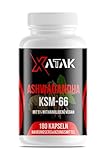 XATAK Bio-Ashwagandha KSM-66® 1500 Premiumrohstoff (180 Kapseln mit hoher...