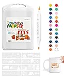 Ruonfash 25 Teiliges Set Porzellanstifte Spülmaschinenfest, Keramikstifte...