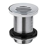 Wirquin 30723423 Ablaufgarnitur, Messing, gebogenes Gitter 75 mm, ohne...