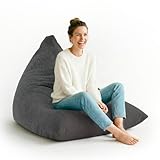 Lumaland Gaming Sitzsack & Bodenkissen | XXL Beanbag in Triangle Form |...