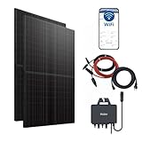 Haier 880 W Balkonkraftwerk, 600 W / 800 W Stecker-Solaranlage mit 2x 440 W...