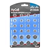 HyCell 24x Knopfzellen-Sparset/Je 2X CR2032 CR2025 CR2016 CR1620 LR41 LR43...