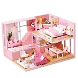 ERINGOGO 1 Stück Miniaturgebäude Mini House Kits Miniaturhaus...