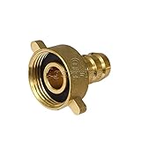 Agora-Tec® Messing Schlauchtülle 1/2 Zoll (12,7 mm) auf 3/4 Zoll IG (24,2...