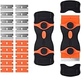 Ainiv Schaber Set, Stabiler Kochfeldschaber mit 20 Ersatz-Klingen, Schaber...