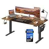 SONGMICS Höhenverstellbarer Schreibtisch elektrisch, 160 x 70 cm,...
