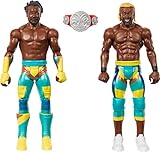 WWE HLL79 Set mit 2 beweglichen Figuren, Champions-Duell, The New Day, Kofi...