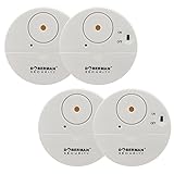WOWSEA Ultra-Dünner Fensteralarm Glasbruchalarm Mini-Alarmanlage Aufkleber...