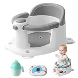 Badewannensitz Baby ab 6 Monate Rutschfester Baby Badewannensitz mit 4...