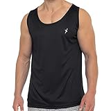 CFLEX Herren Sport Shirt Fitness Tanktop Sportswear Collection - Schwarz L