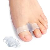 Promifun Bunion Corrector, Zehentrenner mit 2 Schlaufen, 10er Pack Gel...