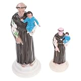 SHINEOFI 2 Stück Heiligenfiguren St Antonius mit Jesuskind Katholische...