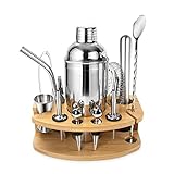 Cocktail Shaker Set, Edelstahl Cocktail Set, 14-teiliges Barkeeper Kit...