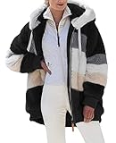 ABINGOO Damen Mantel Kapuzenjacke Winterjacke Mode Warm Hoodie Pullover...