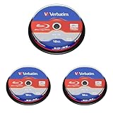 Verbatim BD-RE Single Layer Blu-ray Rohlinge 25 GB, Blu-ray-Disc mit...