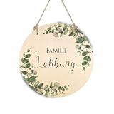 Manufaktur Liebevoll | Familien Türschild Personalisiert Holz...