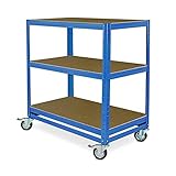 Kommissionierwagen/Etagenwagen mit 3 Ebenen, BxTxH 900x500x1030 mm, blau,...