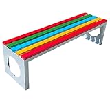 Gartenbank für 2 Personen, wetterfest, Holz, Terrassenmöbel für Veranda...