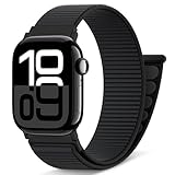 AMSKY Nylon Sport Loop Band Kompatibel mit Apple Watch Armband 40mm 42mm...