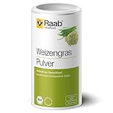Raab Vitalfood® Bio Weizengras Pulver (140 g) - Bio-Weizengras aus...