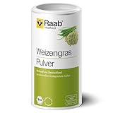 Raab Vitalfood Bio Weizengras-Pulver mit Folsäure & Vitamin K, perfekt...