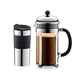 Bodum K11068-01 Set aus Chambord Kaffeebereiter 8 Tassen und Travel Mug...