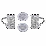 Glas-Kaffeetasse mit Griff, Weingläser, Bier, Tee, Tassen, doppellagig,...