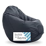 Bruni Bean Bag Classico M in Grau - Sitzsack Outdoor und Indoor mit...