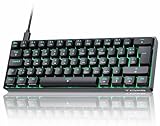 TMKB T61SE Gaming Mechanische Tastatur mit Deutsches QWERTZ Layout,Rote...