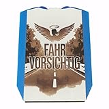 Geflügelter Engel Fahr vorsichtig Parkscheibe Aquarell-Design mit...