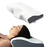 Derila Memory Foam, Kopfkissen, Nackenkissen (1er Pack) ergonomisches...