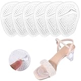 6 Stück Vorfußpolster Gel, Silikon Einlagen Set Antislip Silikon...
