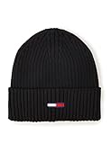 Tommy Jeans Herren TJM Flag Rib Beanie AM0AM10390 Gestrickte Mütze,...