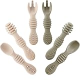 PandaEar 6 Pack Silicone Baby Lernlöffel Kinderlöffel Brei, Baby Löffel...