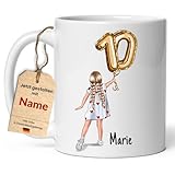Little Mathilda Personalisierte Tasse für Kinder mit Namen 10 Geburtstag...