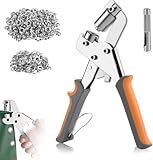 Wefaly 6mm Ösenzange, Ösenpresse mit 200 Rostfreien Edelstahl Ösen Set...