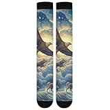 Kompressionsstrümpfe Falke, Vogel, Wolf Neuheit Socken Komfortbund...