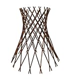 BURI Pflanzenstütze Holz 50x40cm Pflanzenhalter Ring Spalier rund...