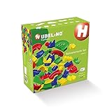 Hubelino GmbH 420473 55-Teiliges Bahnelemente Set Kugelbahn
