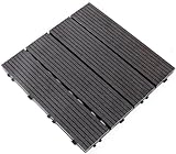 KjoiDWz Ineinandergreifender Bodenbelag aus Kunststoff-Holz,...