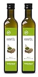 Hanföl BIO 1000 ml I nativ und kaltgepresst I ohne Zusätze I enthält...