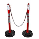 UvV Duo 2 x Kettenpfosten Kettenständer inkl. 5 Meter Kette -...