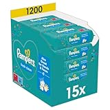 Pampers Fresh Clean Feuchttücher 15 Packungen mit 80 Stück - 1200...