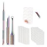 Nagelhautschieber Edelstahl Doppelendig Nagelhautentferner Cuticle Pusher...