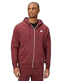 Nike Herren M Nk Club Bb Fz Hoodie T-Shirt, Dark Team Red/Dark Team Red/Wh,...