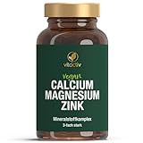VITACTIV Calcium Magnesium Zink Tabletten - Mineralkomplex hochdosiert für...