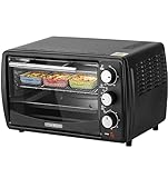 Steinborg® Mini Backofen 13 Liter Krümelblech Ober- und Unterhitze 1.200...