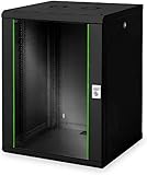 DIGITUS Netzwerk-Schrank 19 zoll 16 HE - Wandmontage - 600 mm Tiefe -...
